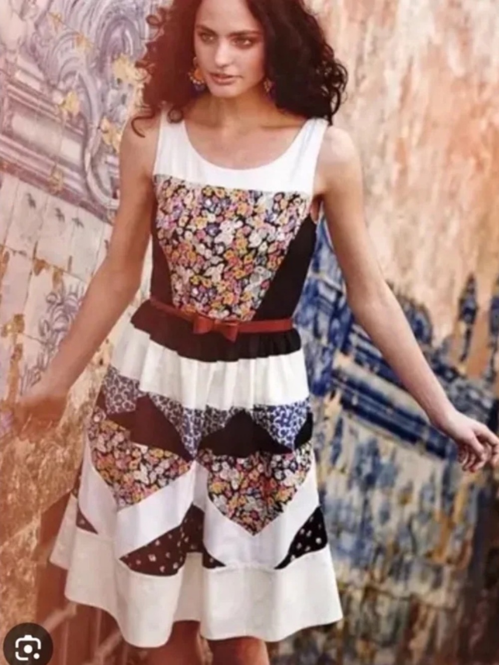 Anthropologie Leifnotes Ivete Patchwork Dress